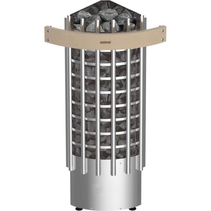 Печь электрическая HARVIA GLOW CORNER TRC70E без пульта, угловая HTRCE700400